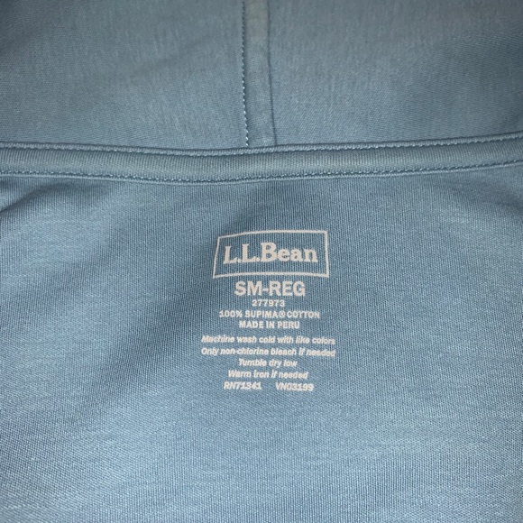L.L.Bean blue cotton cardigan - Picture 14 of 14